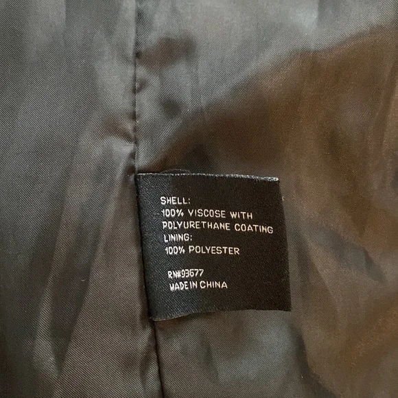 Faux Black Leather Jacket moto - Picture 10 of 11